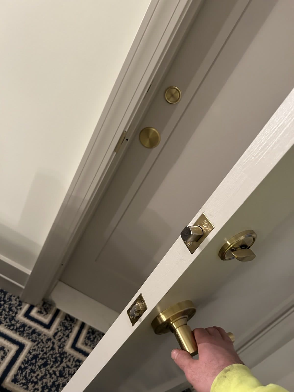 Brass hardware detail — finish project in Dearborn by Persha Family Construction