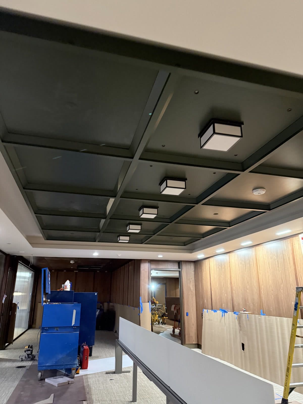 Coffered ceiling — general contracting project in Detroit by Persha Family Construction